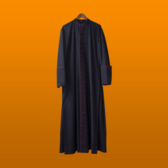 Cassock with red trim